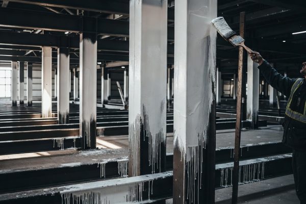 Однокомпонентная огнезащитная краска на органической основе для металла наносимая при -15 °C в помещениях и под навесом